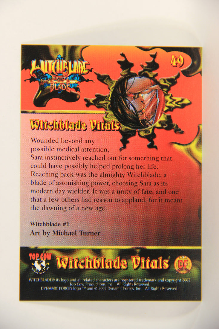 Witchblade Disciples Of The Blade 2002 Trading Card #49 Michael Turner ENG L018465