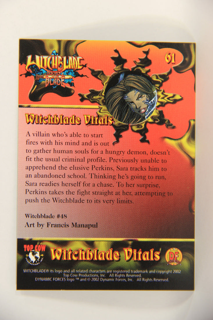Witchblade Disciples Of The Blade 2002 Trading Card #61 Francis Manapul ENG L018477
