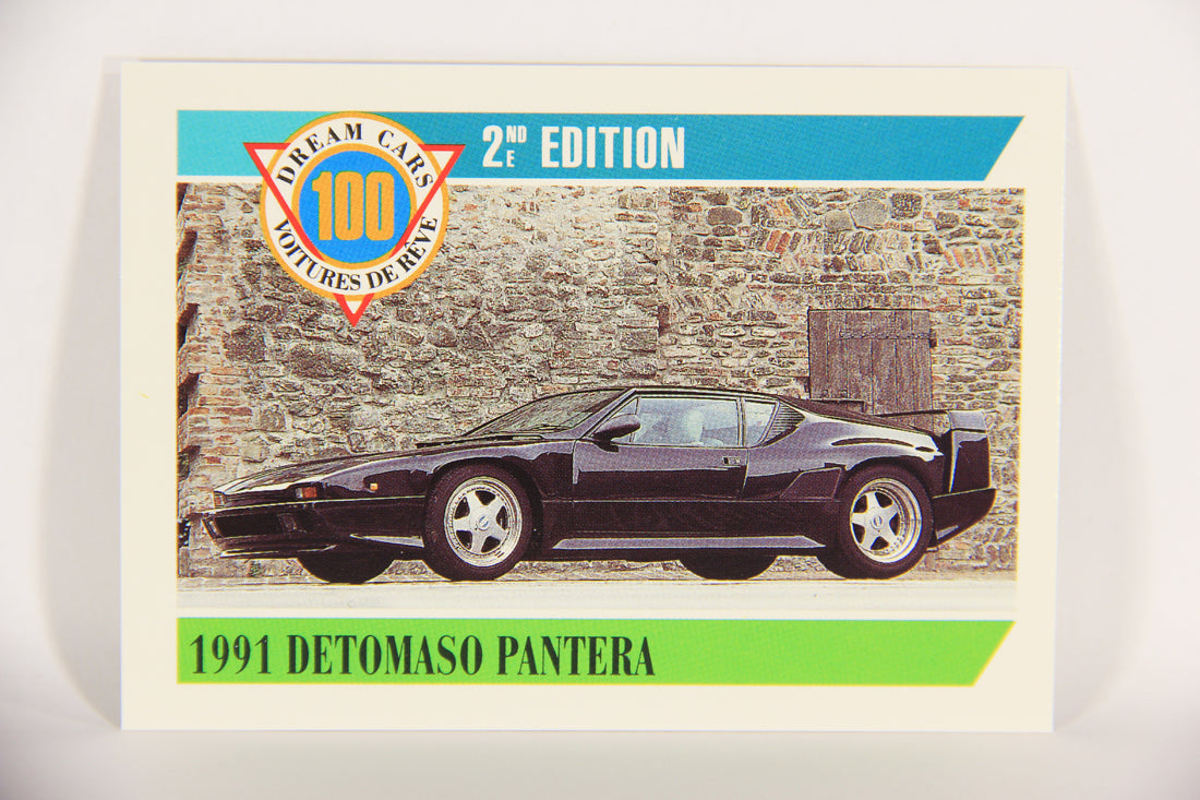 Dream Cars 2nd Edition 1992 Trading Card #50 - 1991 Detomaso Pantera L018523