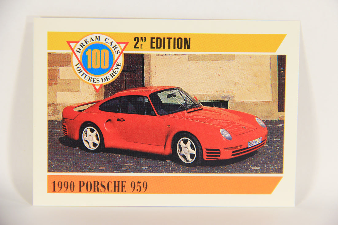 Dream Cars 2nd Edition 1992 Trading Card #57 - 1990 Porsche 959 FR-ENG L018530