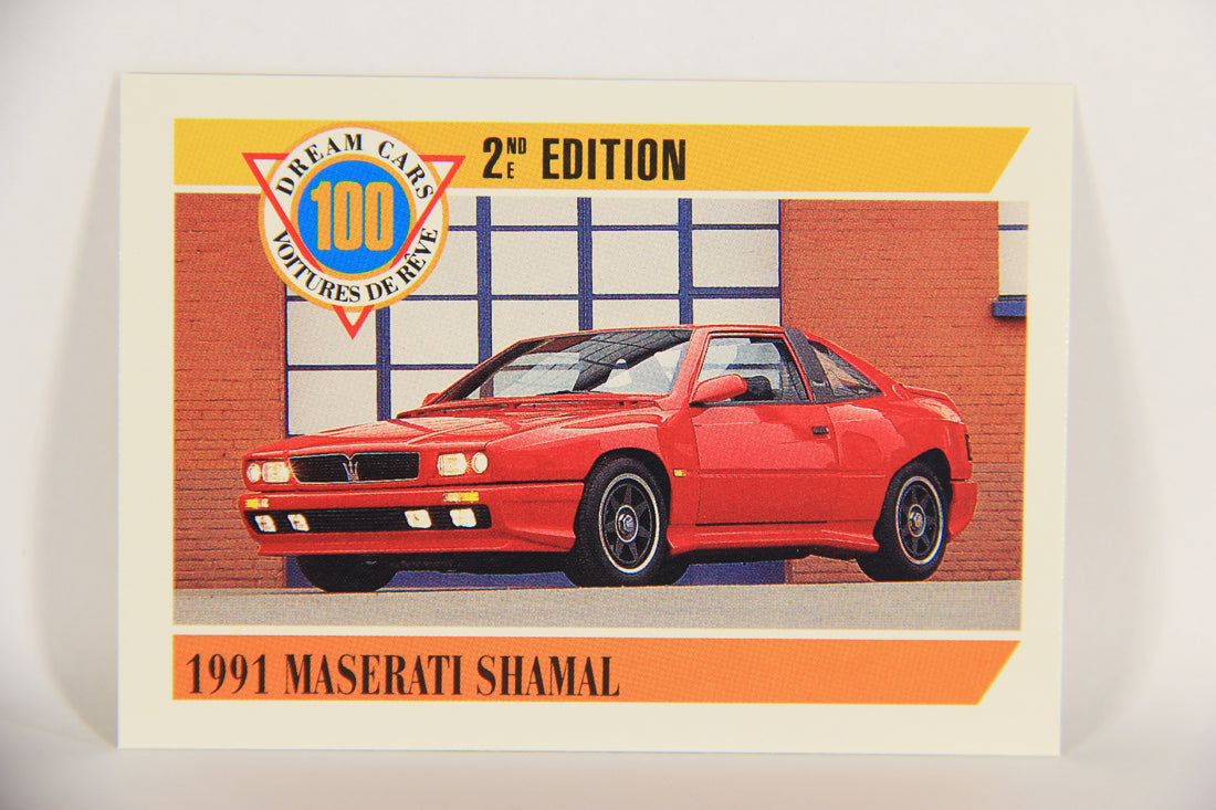 Dream Cars 2nd Edition 1992 Trading Card #59 - 1991 Maserati Shamal FR-ENG L018532