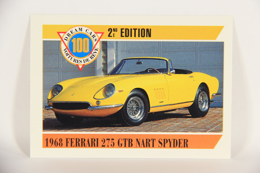 Dream Cars 2nd Edition 1992 Trading Card #62 - 1968 Ferrari 275 GTB Nart Spyder L018535