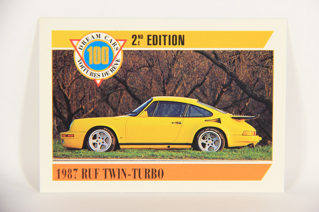 Dream Cars 2nd Edition 1992 Trading Card #63 - 1987 Ruf Twin-Turbo FR-ENG L018536