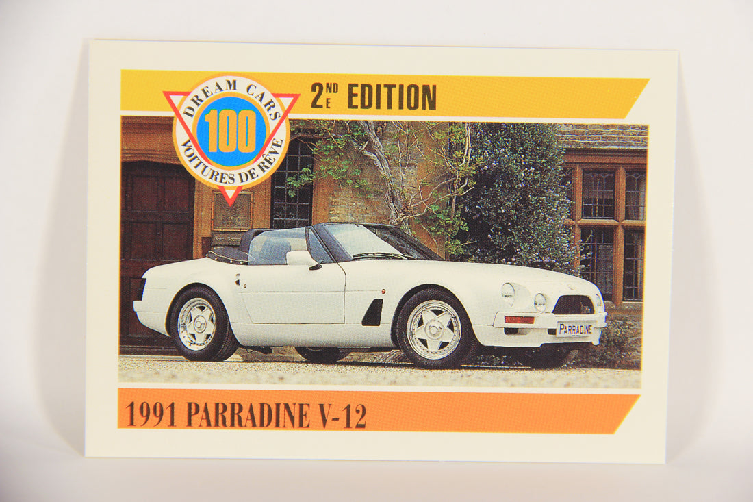 Dream Cars 2nd Edition 1992 Trading Card #65 - 1991 Parradine V-12 FR-ENG L018538