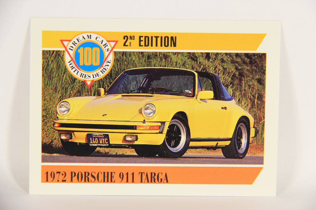 Dream Cars 2nd Edition 1992 Trading Card #70 - 1972 Porsche 911 Targa FR-ENG L018543