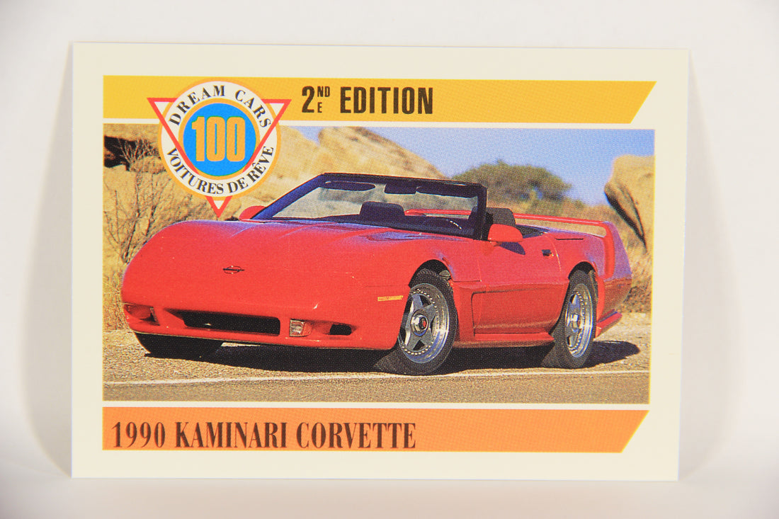 Dream Cars 2nd Edition 1992 Trading Card #71 - 1990 Kaminari Corvette FR-ENG L018544