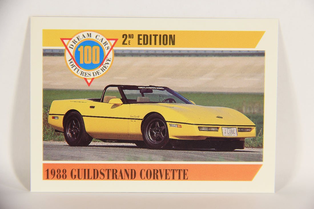 Dream Cars 2nd Edition 1992 Trading Card #72 - 1988 Guildstrand Corvette FR-ENG L018545