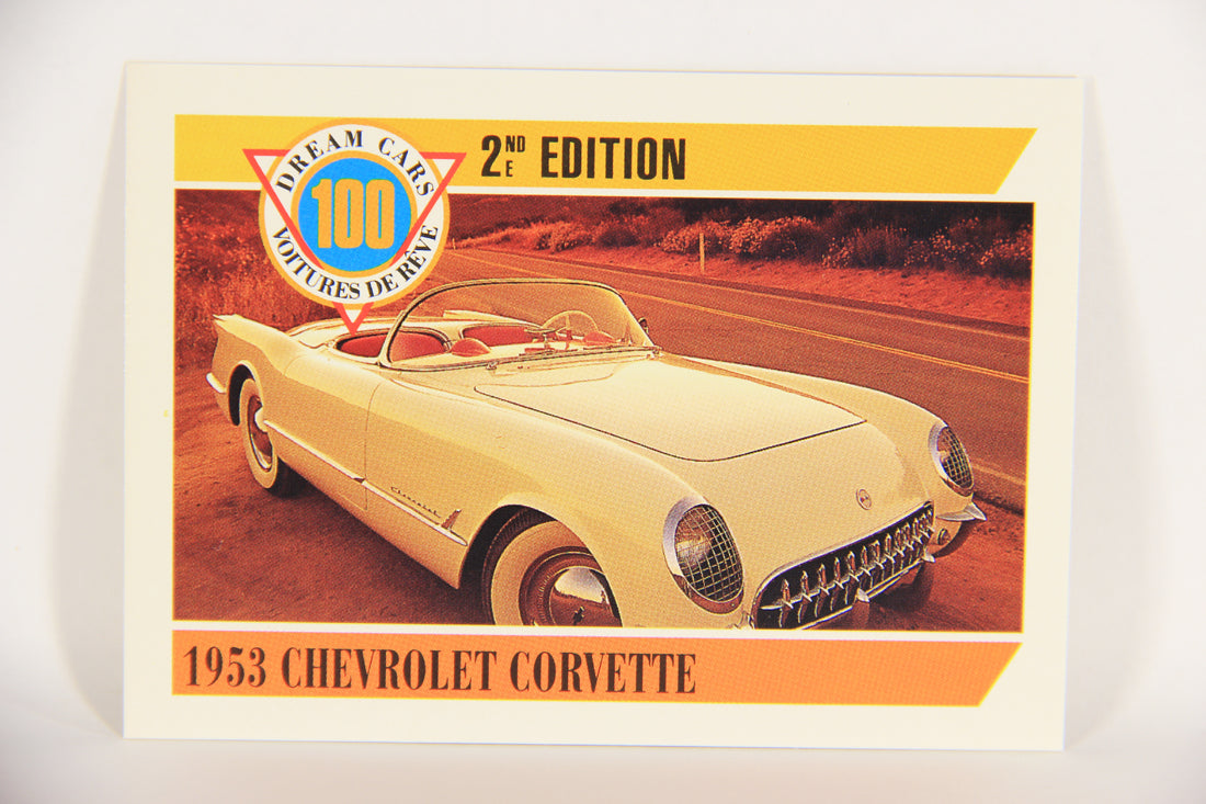Dream Cars 2nd Edition 1992 Trading Card #75 - 1953 Chevrolet Corvette FR-ENG L018548
