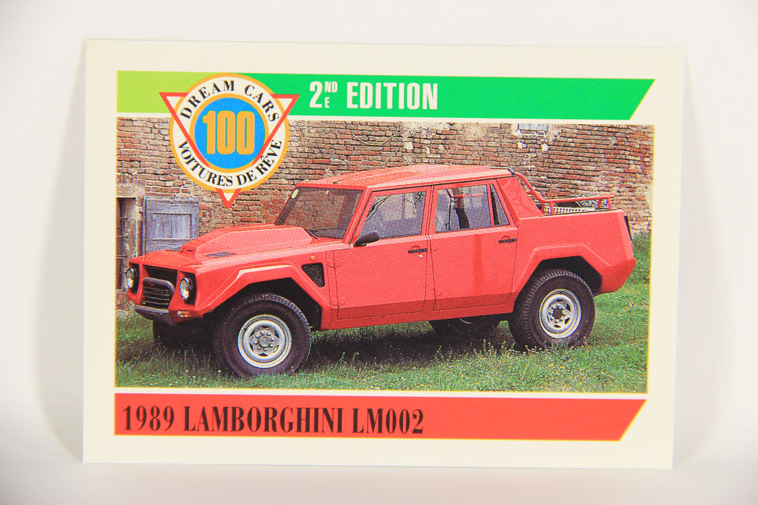Dream Cars 2nd Edition 1992 Trading Card #78 - 1989 Lamborghini LM002 FR-ENG L018551