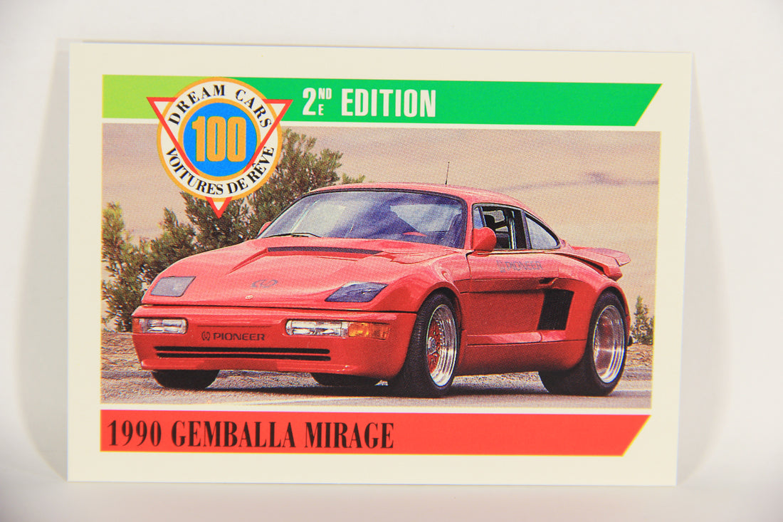 Dream Cars 2nd Edition 1992 Trading Card #79 - 1990 Gemballa Mirage FR-ENG L018552