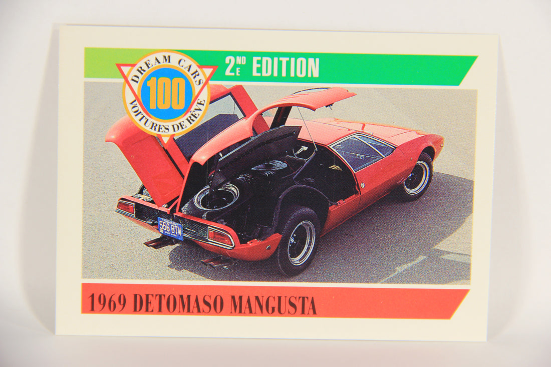 Dream Cars 2nd Edition 1992 Trading Card #84 - 1969 Detomaso Mangusta FR-ENG L018557