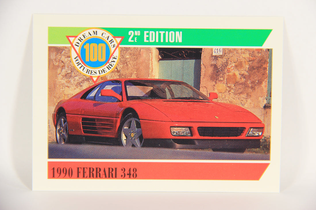 Dream Cars 2nd Edition 1992 Trading Card #86 - 1990 Ferrari 348 FR-ENG L018559