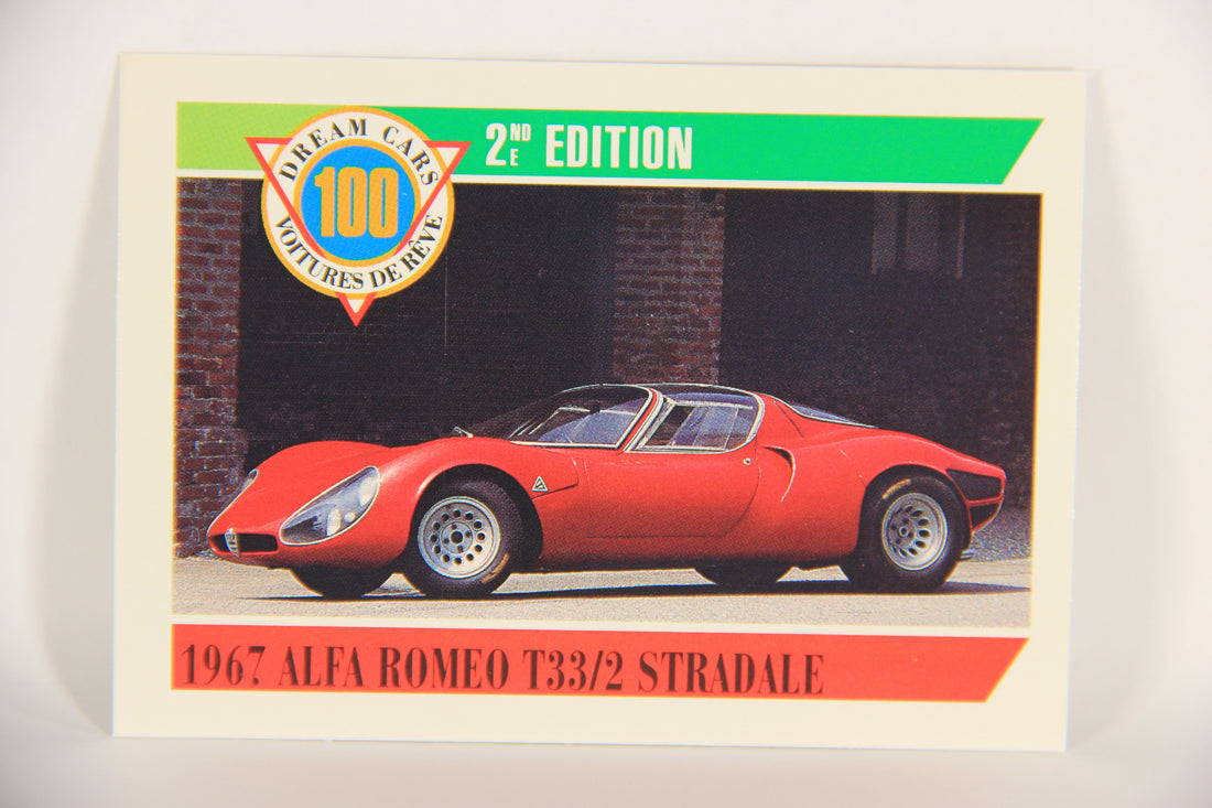 Dream Cars 2nd Edition 1992 Trading Card #87 - 1967 Alfa Romeo T33/2 Stradale L018560