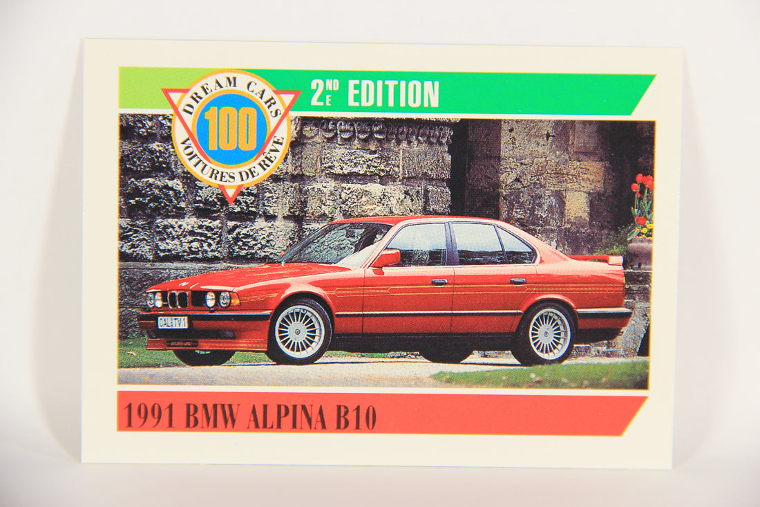 Dream Cars 2nd Edition 1992 Trading Card #89 - 1991 BMW Alpina B10 FR-ENG L018562