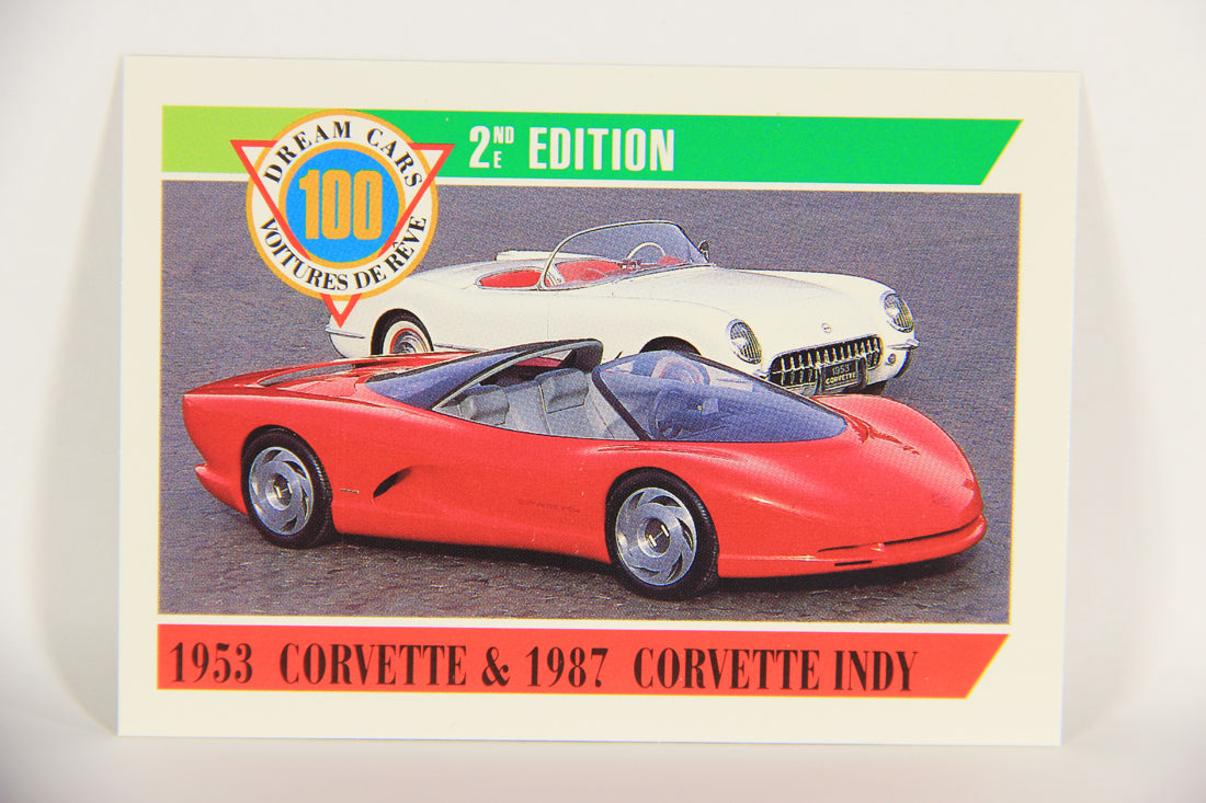 Dream Cars 2nd Edition 1992 Trading Card #94 - 1953 Corvette & 1987 Corvette Indy L018567