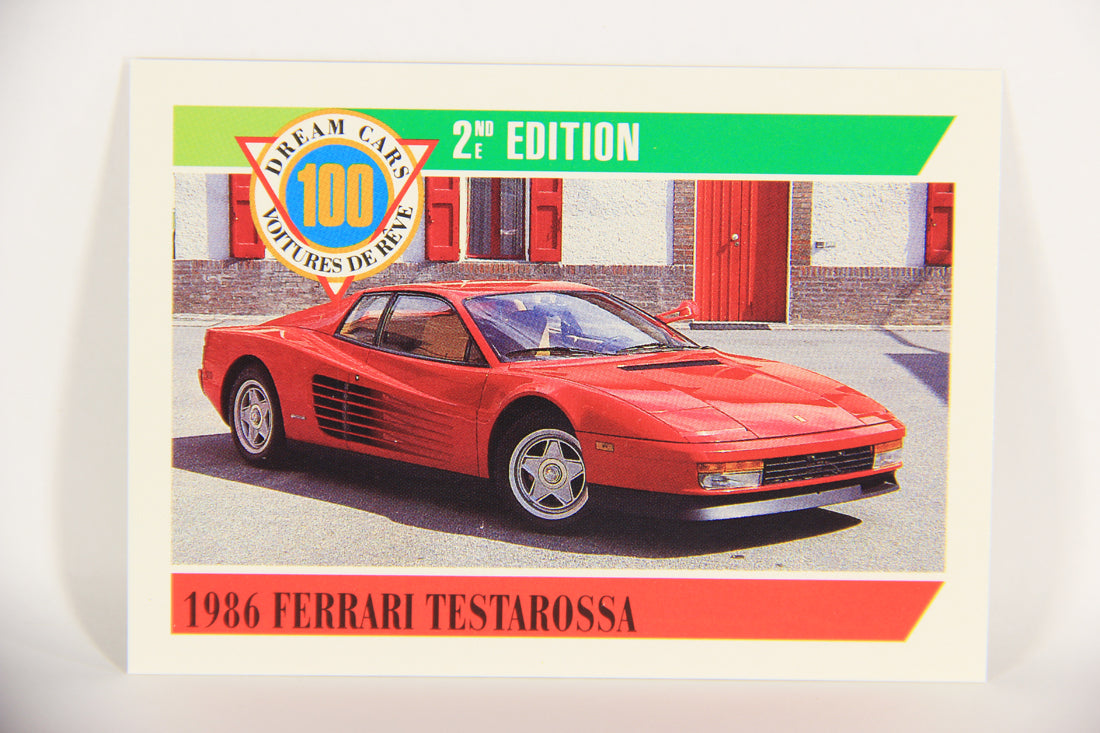 Dream Cars 2nd Edition 1992 Trading Card #95 - 1986 Ferrari Testarossa FR-ENG L018568