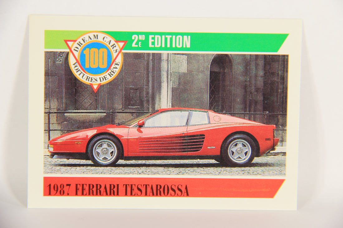 Dream Cars 2nd Edition 1992 Trading Card #96 - 1987 Ferrari Testarossa FR-ENG L018569