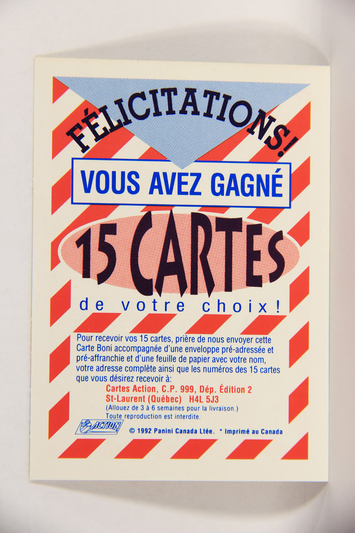 Dream Cars 2nd Edition 1992 FR-ENG Trading Card - Expired Redemption Card L018575