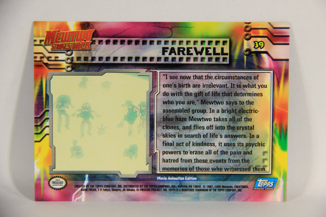 Pokémon Card First Movie #39 Farewell Blue Logo 1st Print ENG L018648