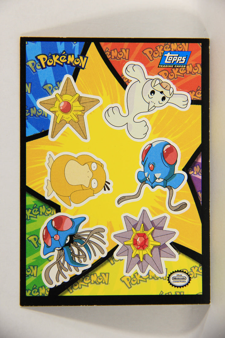 Pokémon Card First Movie Sticker #18 Staryu Seel Psyduck Blue Logo 1st Print ENG L018650
