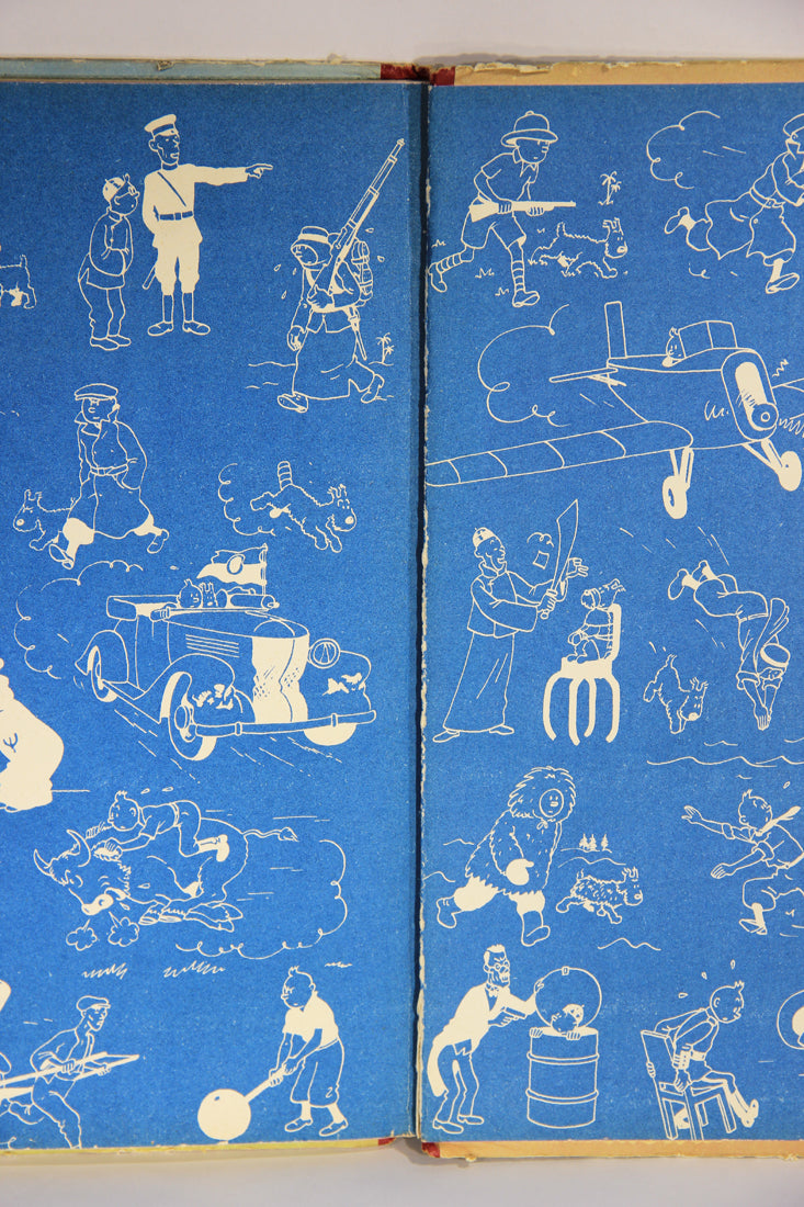 1949 Tintin En Amérique B3 Dos Rouge French Comics BD Bande Dessinée L018677