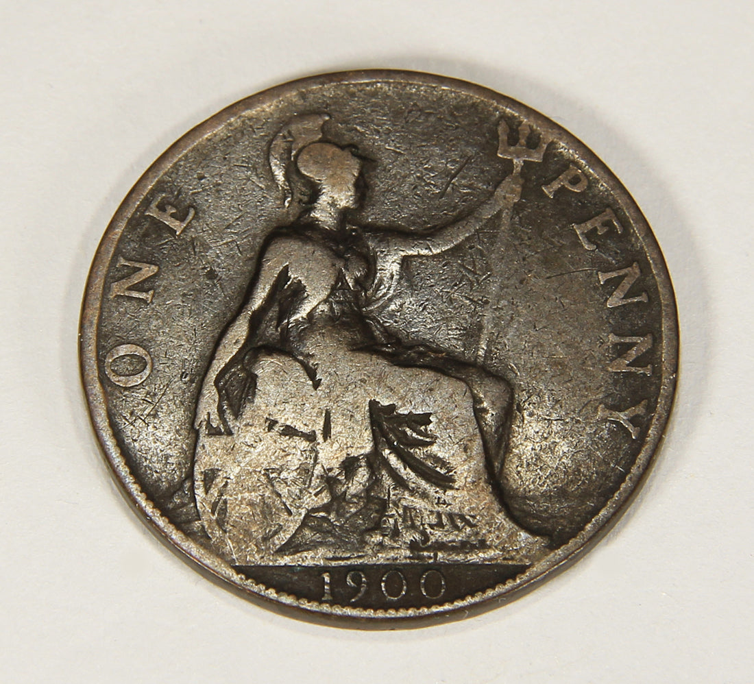1900 Great Britain One Penny Queen Victoria - Large Penny Coin L018690