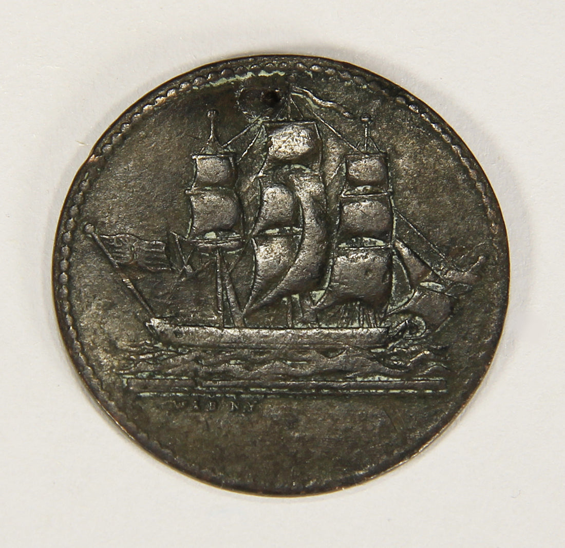 1829 Canada PEI Colonial Token #PE10-1 W & B N.Y. Prince Edward Island L018703