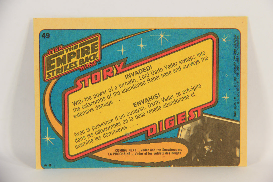 Star Wars The Empire Strikes Back Trading Card #49 Invaded FR-ENG OPC L018736