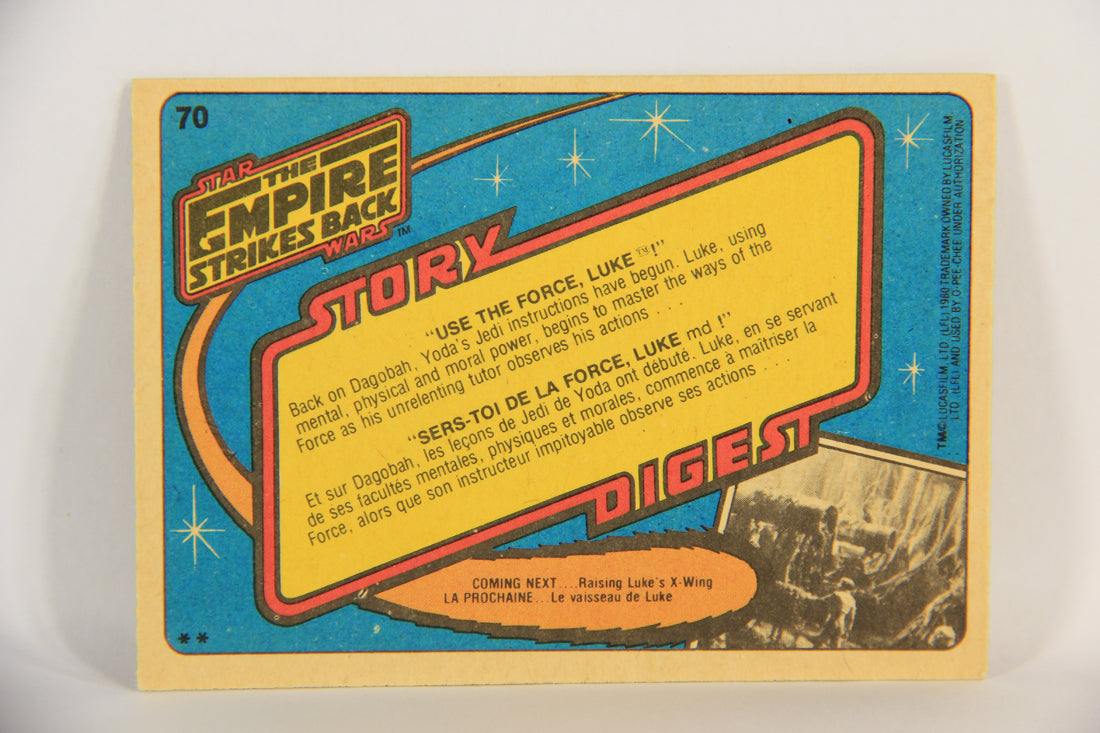 Star Wars The Empire Strikes Back Card #70 Use The Force Luke FR-ENG OPC L018739
