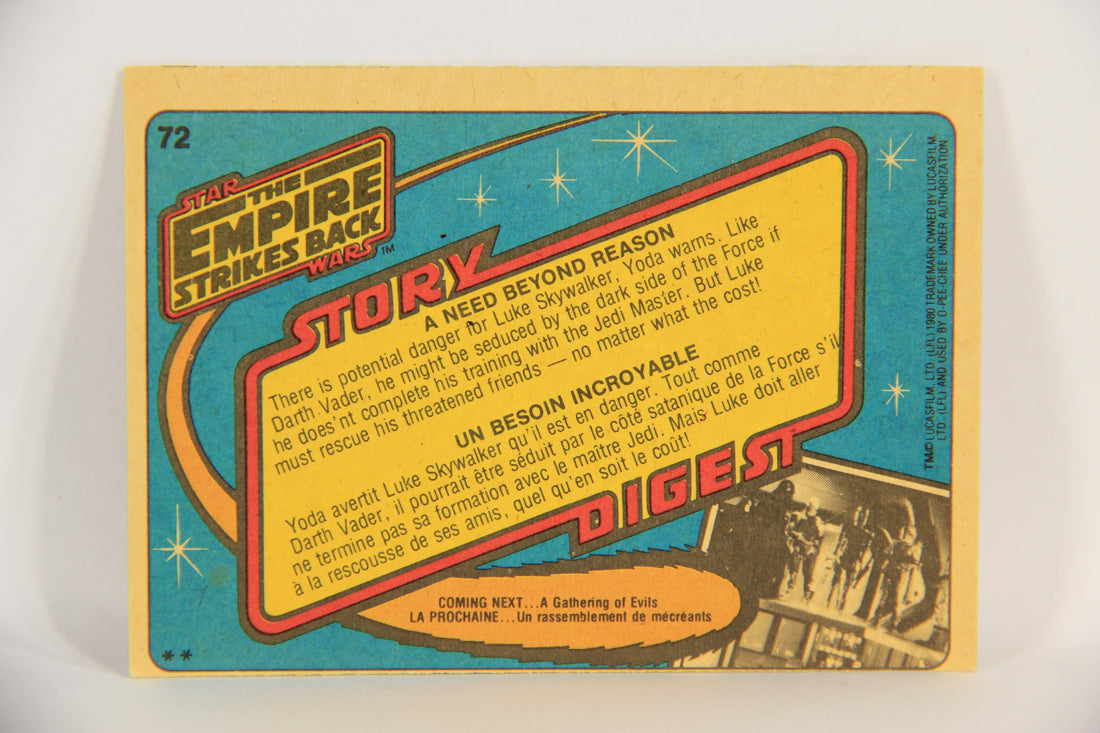 Star Wars The Empire Strikes Back Card #72 A Need Beyond Reason FR-ENG OPC L018741
