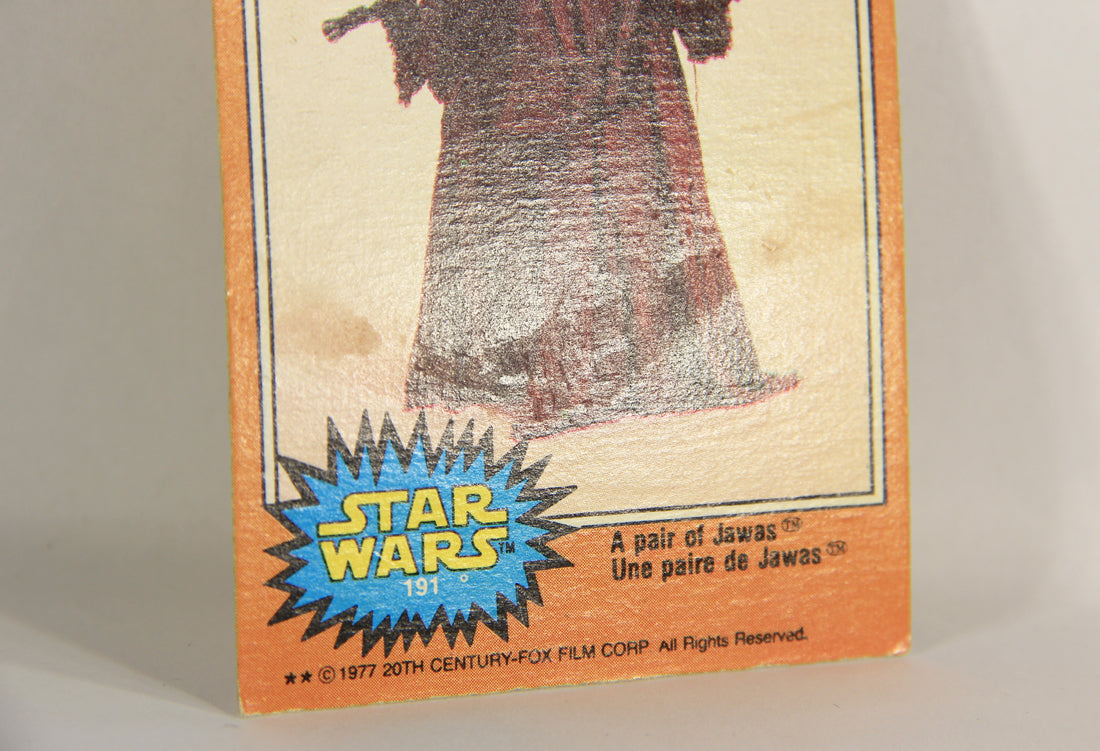 Star Wars 1977 Trading Card #191 A Pair Of Jawas FR-ENG O-Pee-Chee L018849