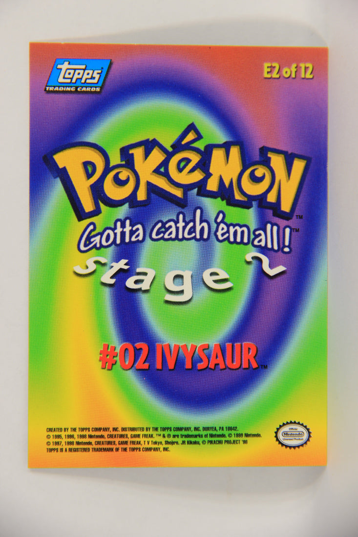 Pokémon Card First Movie #E2 Of E12 Ivysaur - Stage 2 - Blue Logo 1st Print ENG L018921