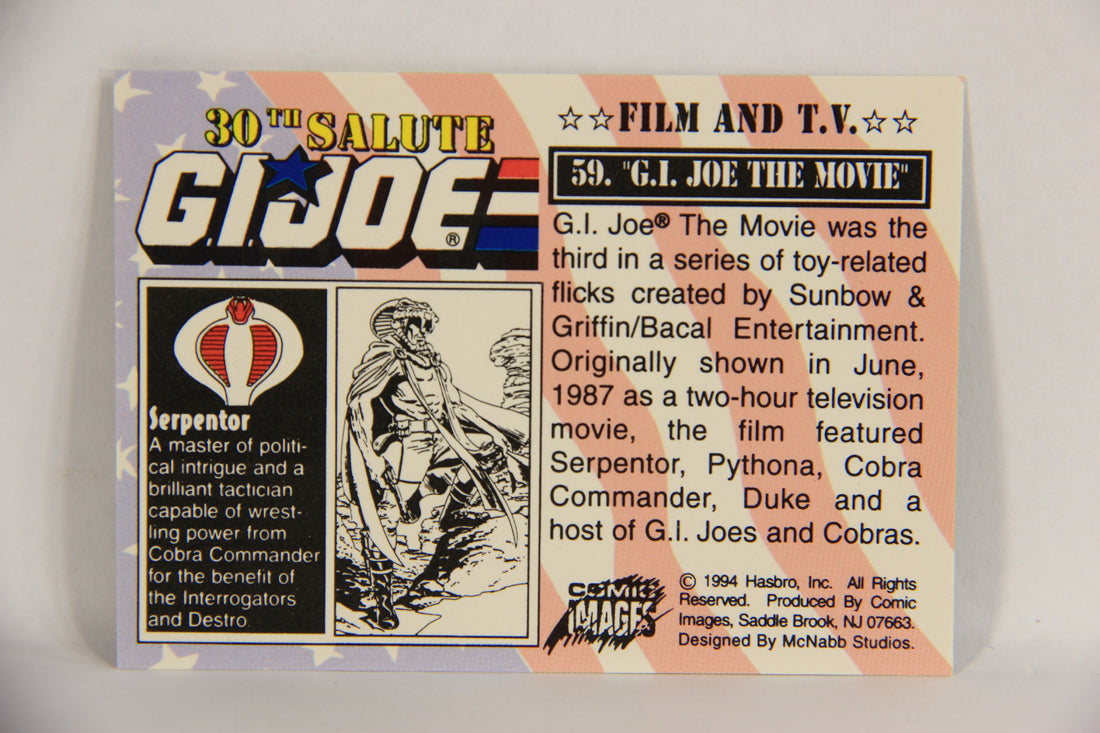 GI Joe 30th Salute 1994 Trading Card #59 G.I. Joe The Movie ENG L018933