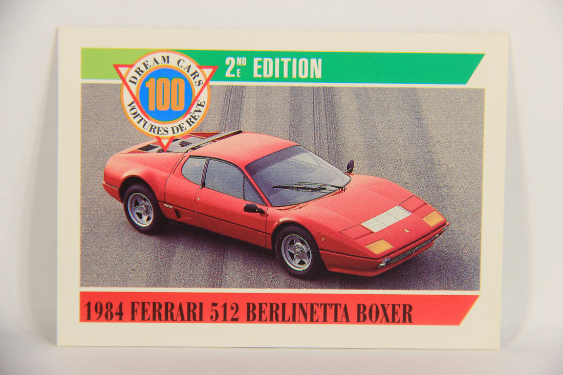 Dream Cars 2nd Edition 1992 Trading Card #99 - 1984 Ferrari 512 Berlinetta Boxer L018950
