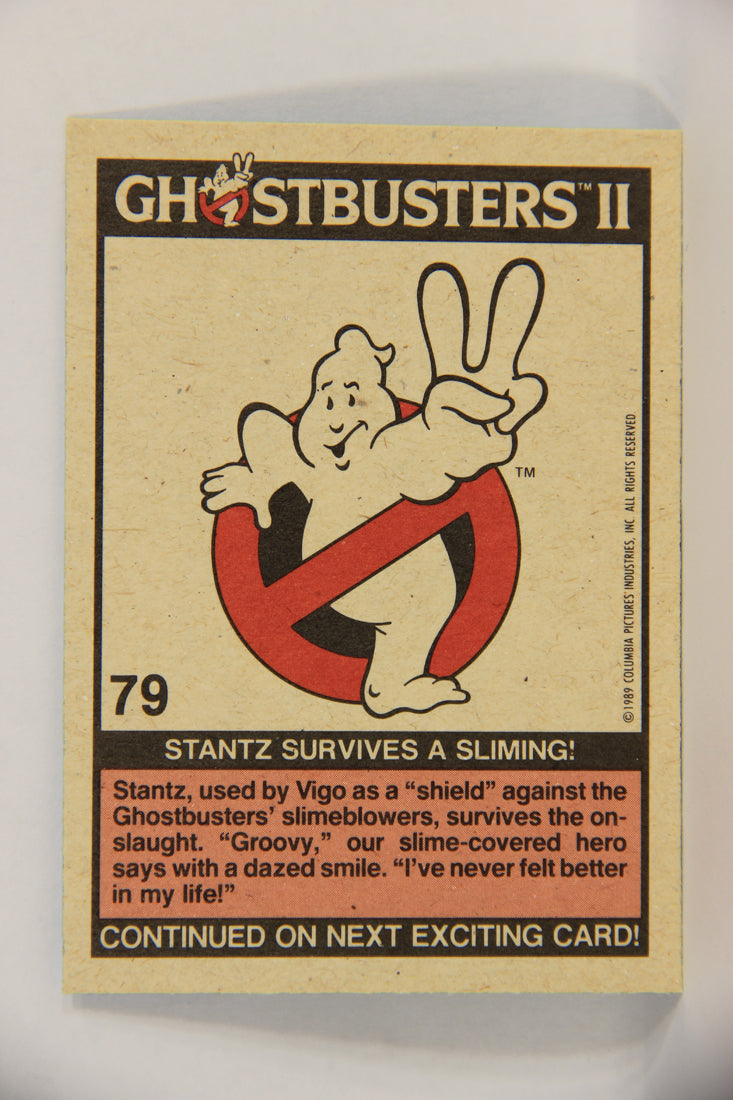Ghostbusters II 1989 Trading Card #79 Stantz Survives A Sliming L018957