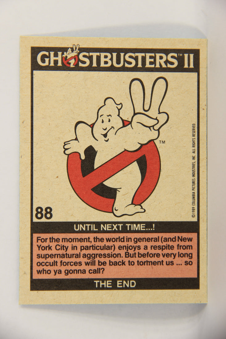 Ghostbusters II 1989 Trading Card #88 Until Next Time L018958