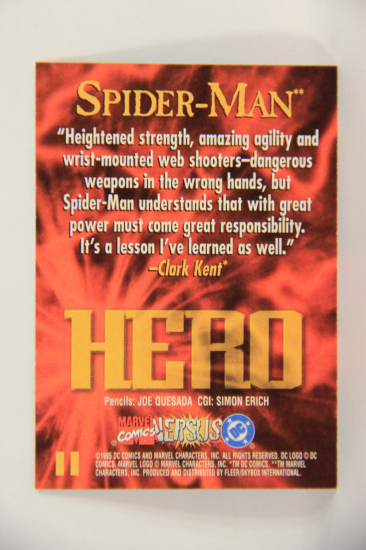 DC Versus Marvel Comics 1995 Trading Card #11 Spider-Man ENG L018959
