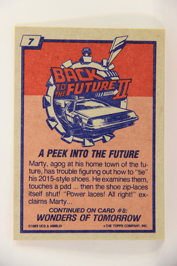 Back To The Future II 1989 Trading Card #7 A Peek Into The Future L018963