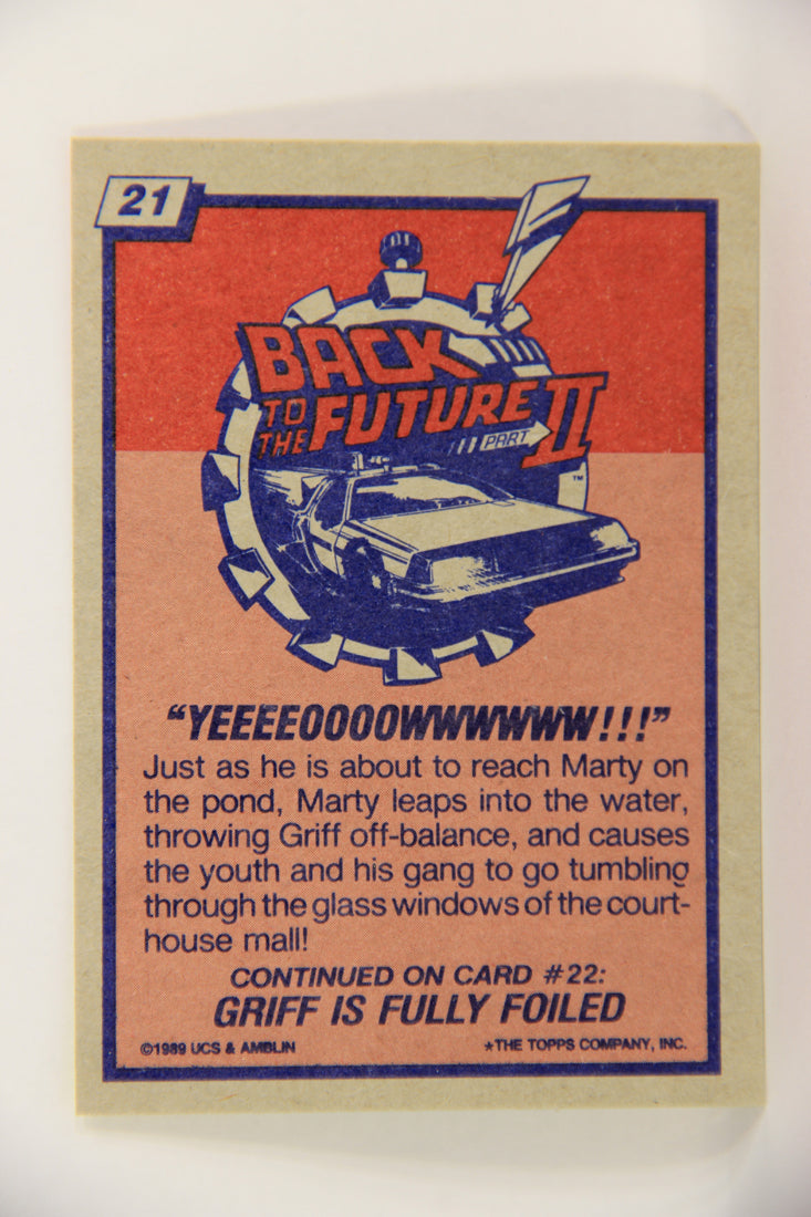 Back To The Future II 1989 Trading Card #21 Yeeeeoooowwwww L018964