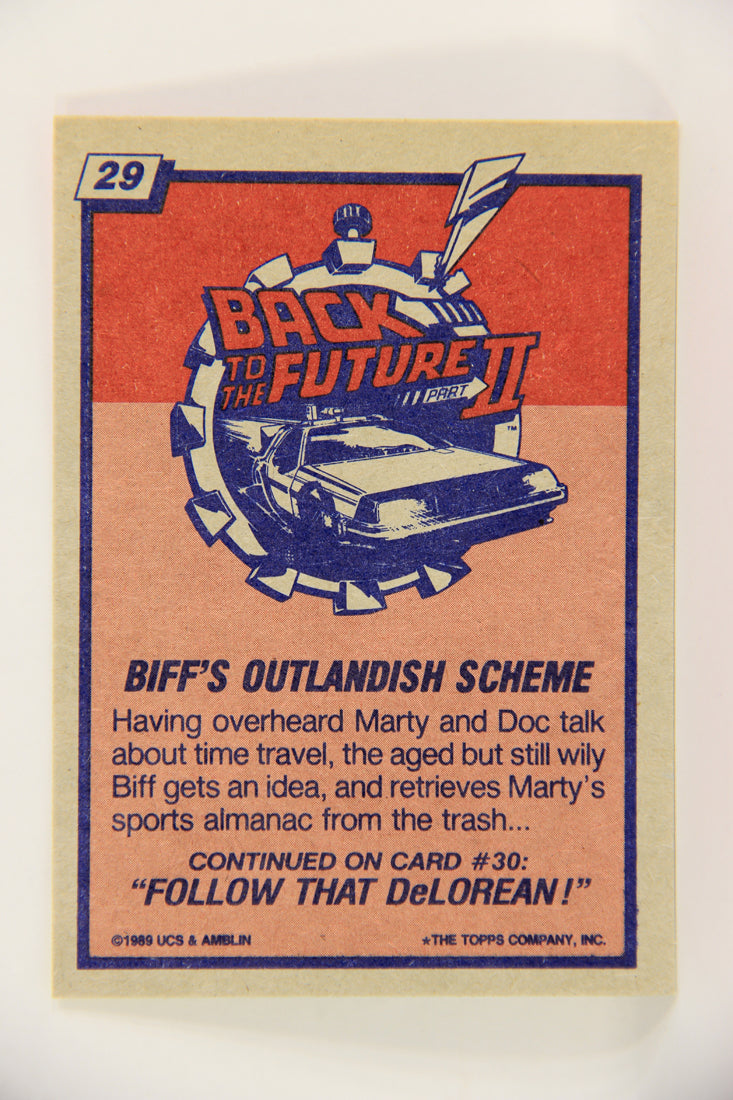 Back To The Future II 1989 Trading Card #29 Biff's Outlandish Scheme L018965