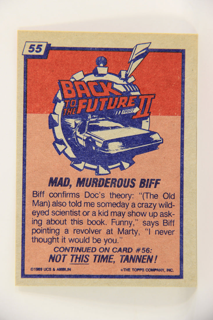 Back To The Future II 1989 Trading Card #55 Mad Murderous Biff L018968