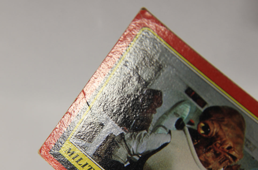 Star Wars ROTJ 1983 Card #124 Military Leader Admiral Ackbar ENG Topps L018989