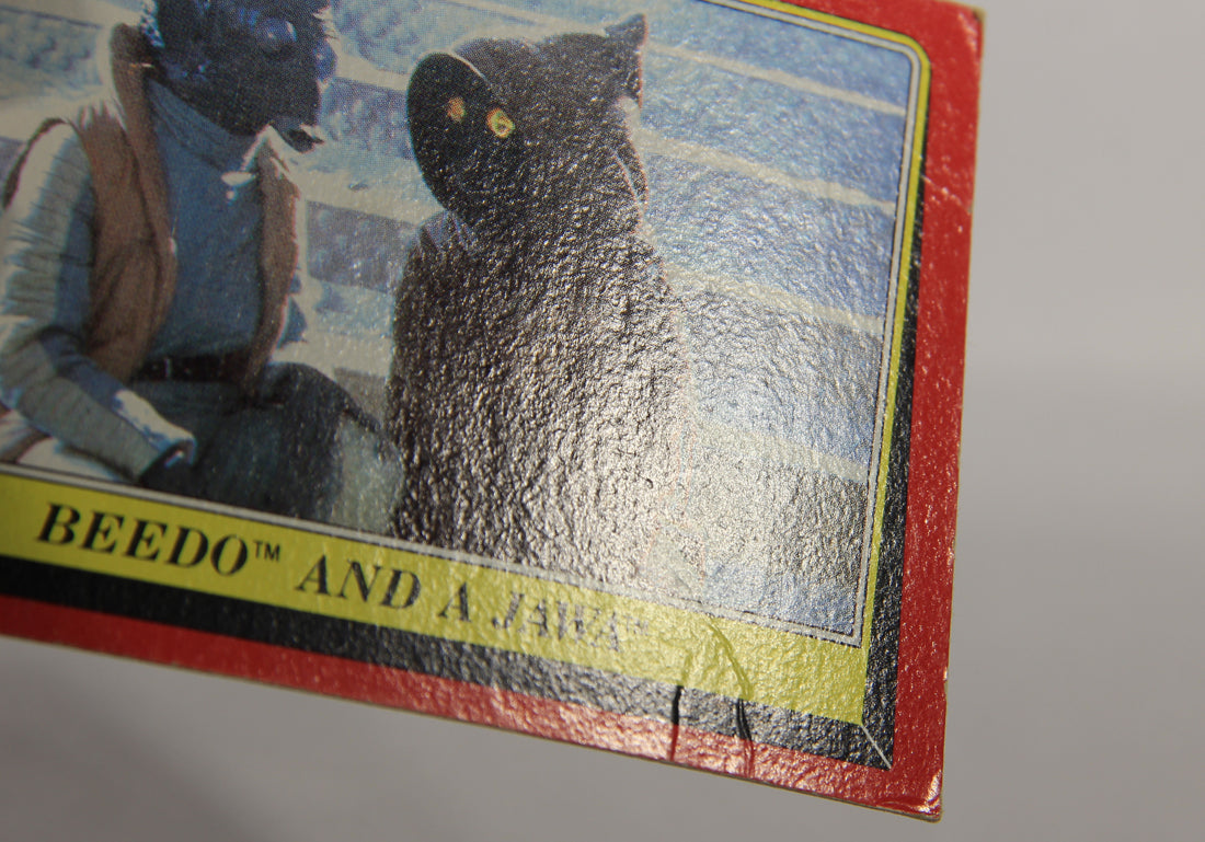 Star Wars ROTJ 1983 Trading Card #19 Beedo And A Jawa ENG Topps L018994