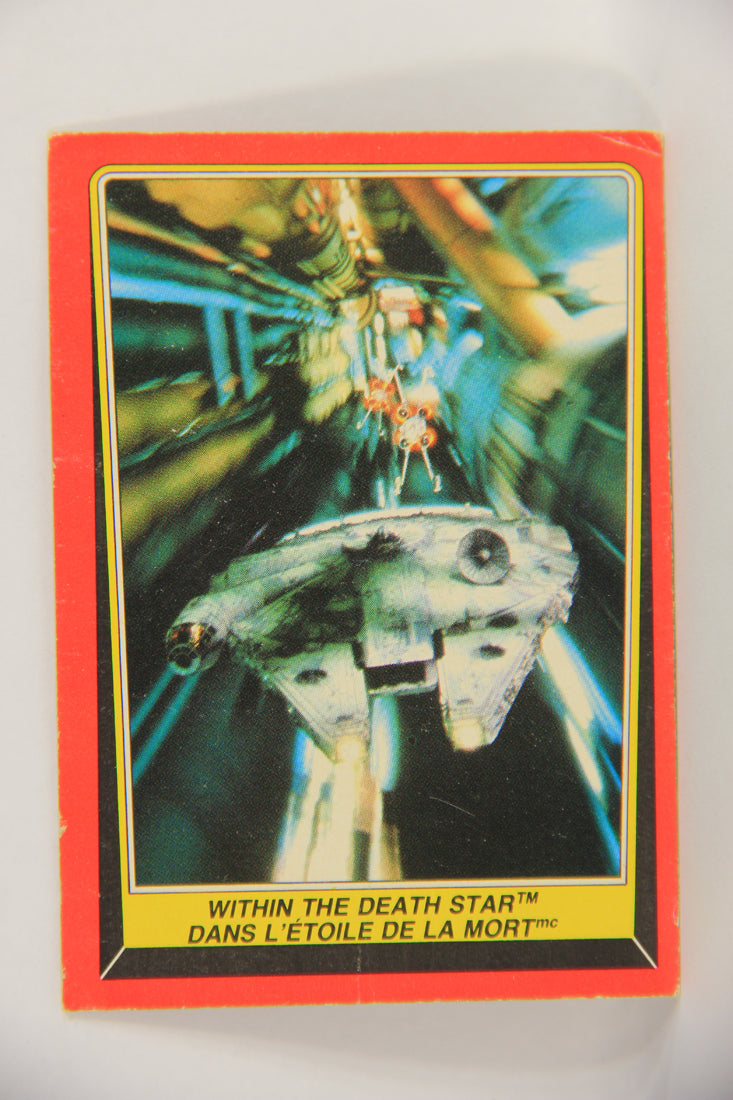 Star Wars ROTJ 1983 Trading Card #125 Within The Death Star FR-ENG Canada L019023