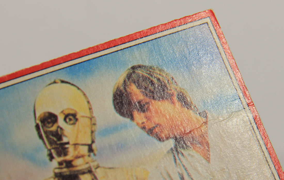 Star Wars 1977 Trading Card #67 See-Threepio And Luke FR-ENG OPC L019029