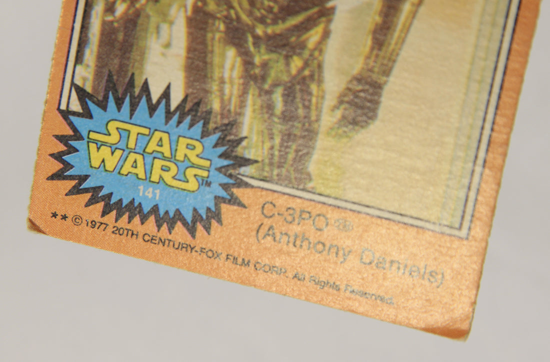 Star Wars 1977 Card #141 C-3PO (Anthony Daniels) Corrected Version FR-ENG OPC L019048