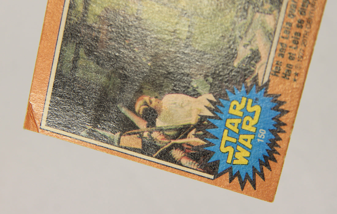 Star Wars 1977 Card #150 Han And Leia Quarrel About The Escape Plan FR-ENG OPC L019050