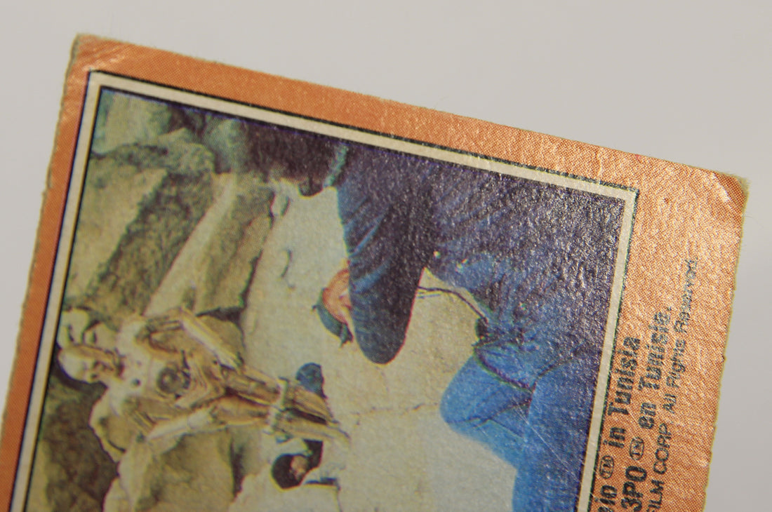 Star Wars 1977 Trading Card #264 Filming Luke And Threepio in Tunisia FR-ENG OPC L019065