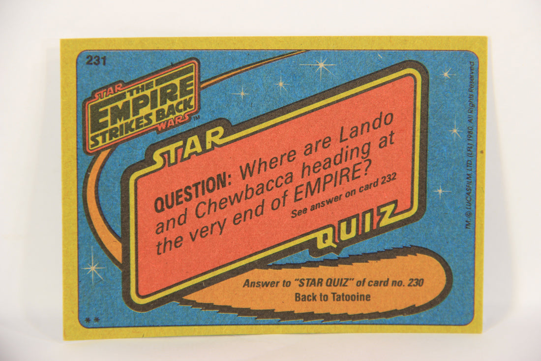 Star Wars Empire Strikes Back Trading Card #231 Actor Billy Dee Williams ENG L019176