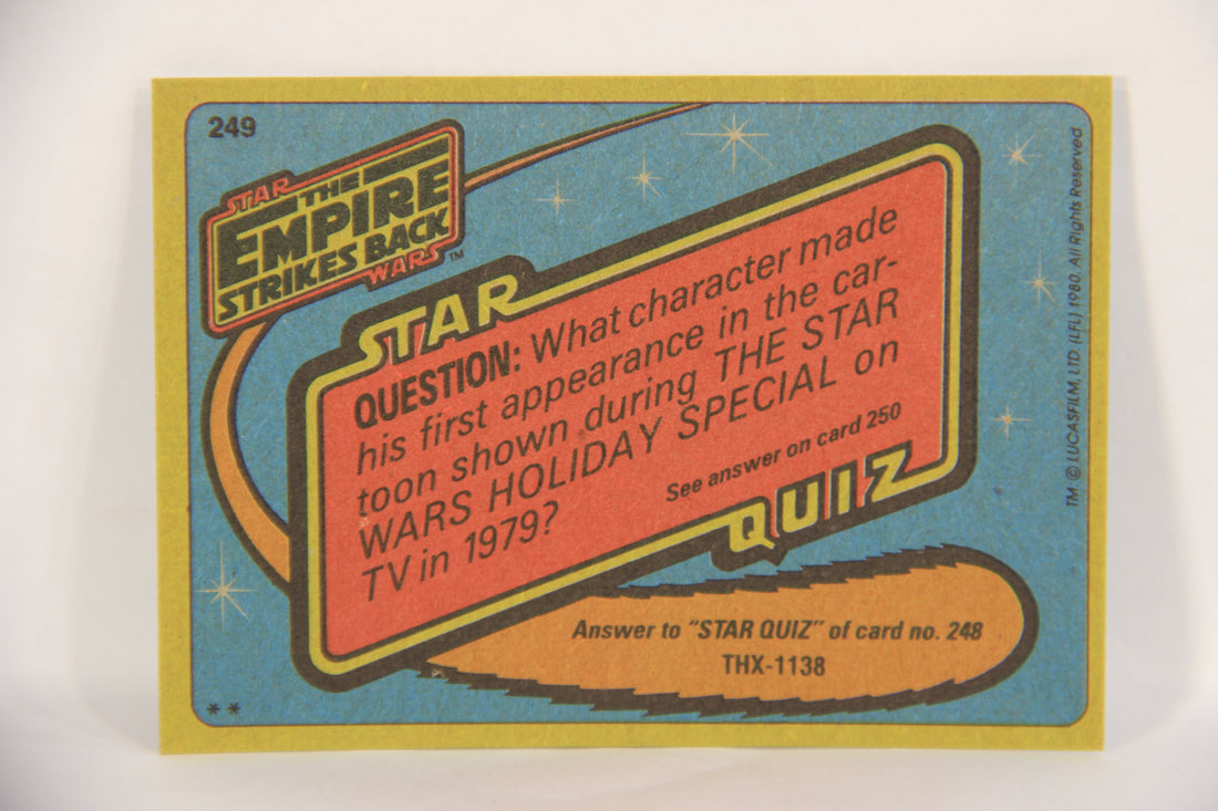 Star Wars Empire Strikes Back Trading Card #249 Chewie Retaliates ENG L019178